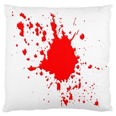 Red Blood Splatter Large Cushion Case (one Side)