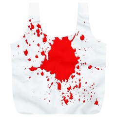 Red Blood Splatter Full Print Recycle Bags (l) 