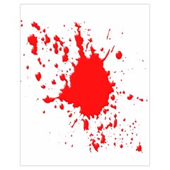 Red Blood Splatter Drawstring Bag (small)