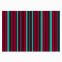 Red Blue Line Vertical Large Glasses Cloth by Mariart