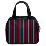 Red Blue Line Vertical Classic Handbags (2 Sides) Front