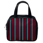 Red Blue Line Vertical Classic Handbags (2 Sides) Back