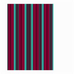 Red Blue Line Vertical Small Garden Flag (two Sides) by Mariart