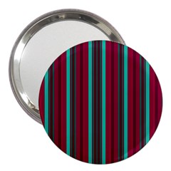 Red Blue Line Vertical 3  Handbag Mirrors by Mariart