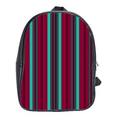 Red Blue Line Vertical School Bag (xl) by Mariart