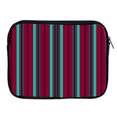 Red Blue Line Vertical Apple Ipad 2/3/4 Zipper Cases