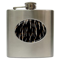 Rain Cigarettes Transparent Background Motion Angle Hip Flask (6 Oz)