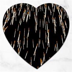 Rain Cigarettes Transparent Background Motion Angle Jigsaw Puzzle (heart) by Mariart