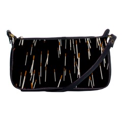 Rain Cigarettes Transparent Background Motion Angle Shoulder Clutch Bags by Mariart