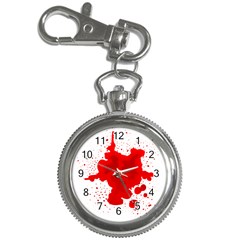 Red Blood Transparent Key Chain Watches by Mariart