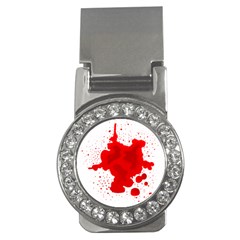 Red Blood Transparent Money Clips (cz)  by Mariart