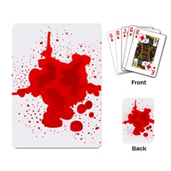 Red Blood Transparent Playing Card by Mariart