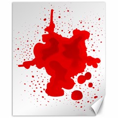 Red Blood Transparent Canvas 16  X 20   by Mariart