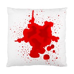 Red Blood Transparent Standard Cushion Case (one Side)