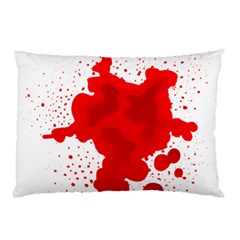 Red Blood Transparent Pillow Case