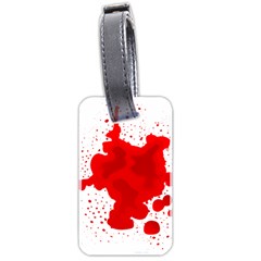 Red Blood Transparent Luggage Tags (two Sides) by Mariart