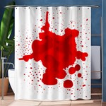 Red Blood Transparent Shower Curtain 60  x 72  (Medium)  60 x72  Curtain