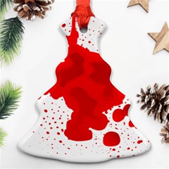 Red Blood Transparent Ornament (christmas Tree) 