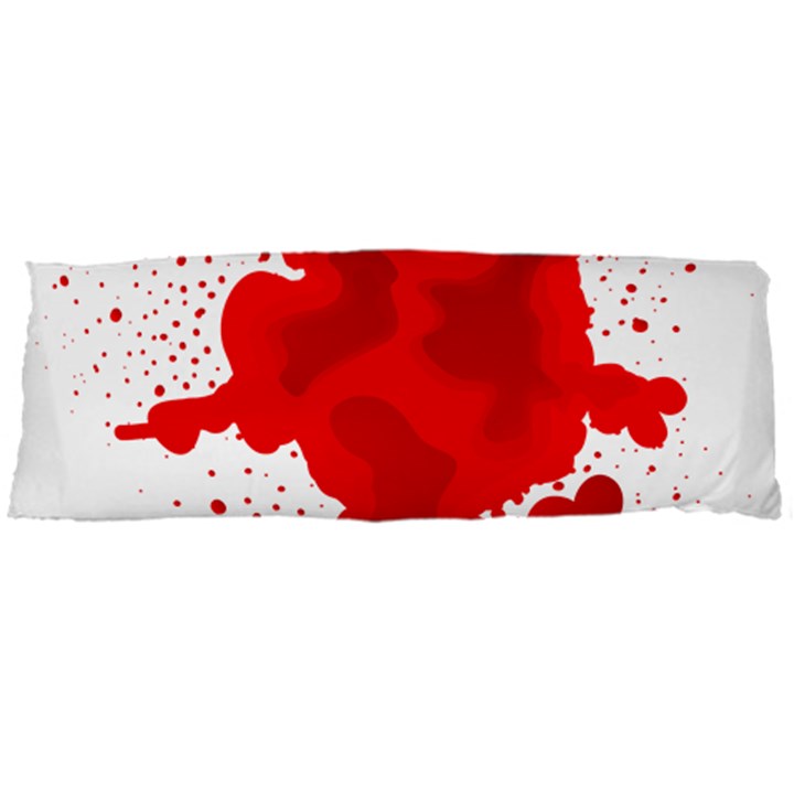 Red Blood Transparent Body Pillow Case Dakimakura (Two Sides)