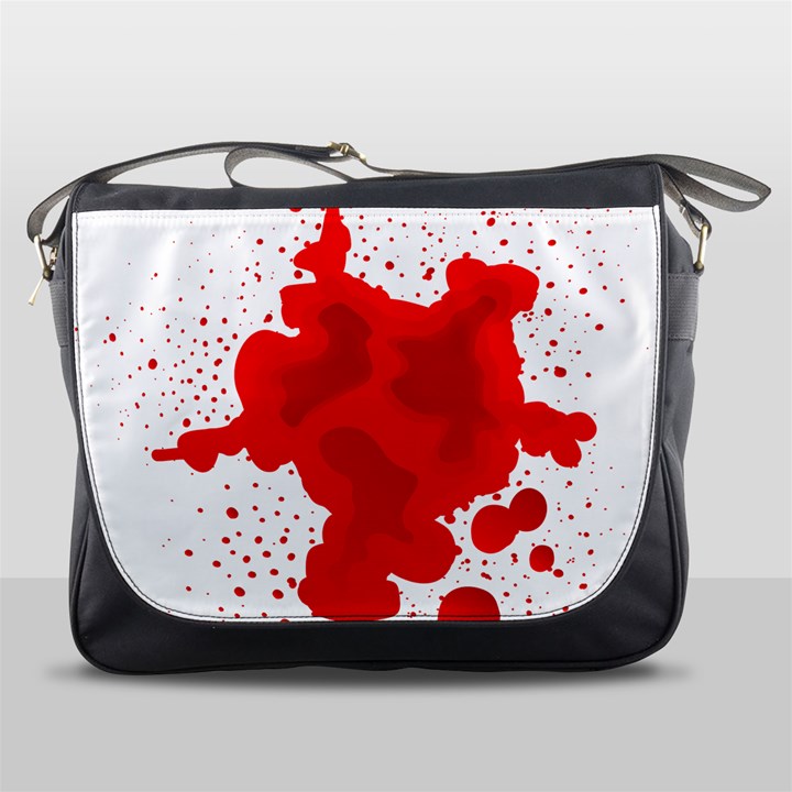 Red Blood Transparent Messenger Bags