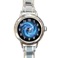 Hole Space Galaxy Star Planet Round Italian Charm Watch by Mariart