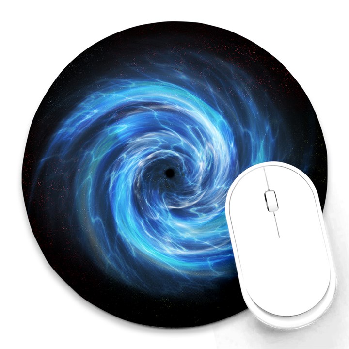 Hole Space Galaxy Star Planet Round Mousepads