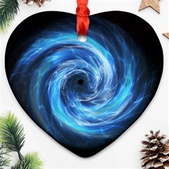 Hole Space Galaxy Star Planet Ornament (heart)