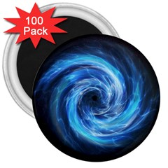 Hole Space Galaxy Star Planet 3  Magnets (100 Pack) by Mariart