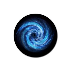 Hole Space Galaxy Star Planet Rubber Coaster (round) 