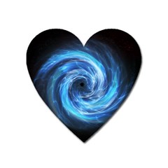 Hole Space Galaxy Star Planet Heart Magnet by Mariart