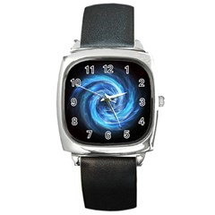 Hole Space Galaxy Star Planet Square Metal Watch by Mariart