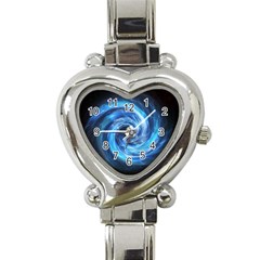 Hole Space Galaxy Star Planet Heart Italian Charm Watch by Mariart