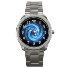 Hole Space Galaxy Star Planet Sport Metal Watch