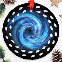 Hole Space Galaxy Star Planet Ornament (round Filigree) by Mariart