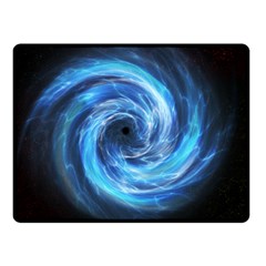 Hole Space Galaxy Star Planet Double Sided Fleece Blanket (small) 