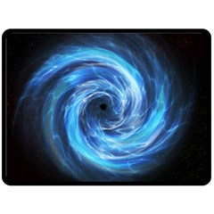 Hole Space Galaxy Star Planet Double Sided Fleece Blanket (large)  by Mariart