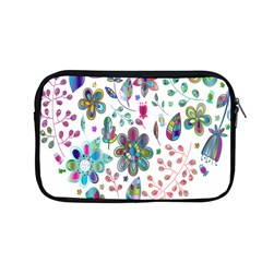 Prismatic Psychedelic Floral Heart Background Apple Macbook Pro 13  Zipper Case