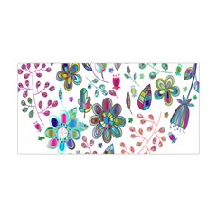 Prismatic Psychedelic Floral Heart Background Yoga Headband by Mariart