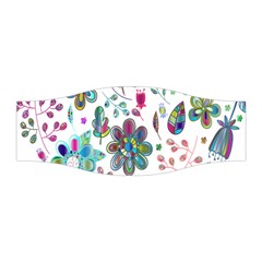 Prismatic Psychedelic Floral Heart Background Stretchable Headband