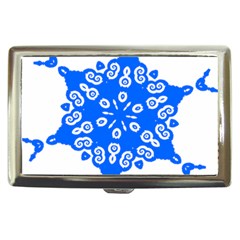 Snowflake Art Blue Cool Polka Dots Cigarette Money Cases