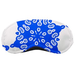 Snowflake Art Blue Cool Polka Dots Sleeping Masks