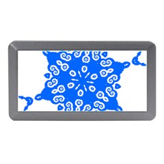 Snowflake Art Blue Cool Polka Dots Memory Card Reader (mini)