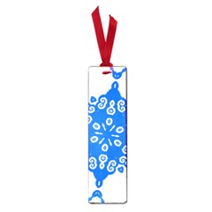 Snowflake Art Blue Cool Polka Dots Small Book Marks