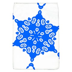 Snowflake Art Blue Cool Polka Dots Flap Covers (l)  by Mariart