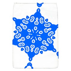 Snowflake Art Blue Cool Polka Dots Flap Covers (s)  by Mariart