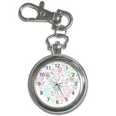 Prismatic Neon Floral Heart Love Valentine Flourish Rainbow Key Chain Watches by Mariart