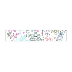 Prismatic Neon Floral Heart Love Valentine Flourish Rainbow Flano Scarf (mini)