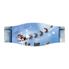 Christmas, Cute Cats Looking In The Sky To Santa Claus Stretchable Headband by FantasyWorld7