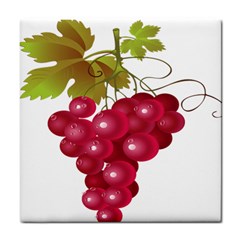 Red Fruit Grape Tile Coasters by Mariart