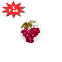 Red Fruit Grape 1  Mini Magnet (10 Pack) 